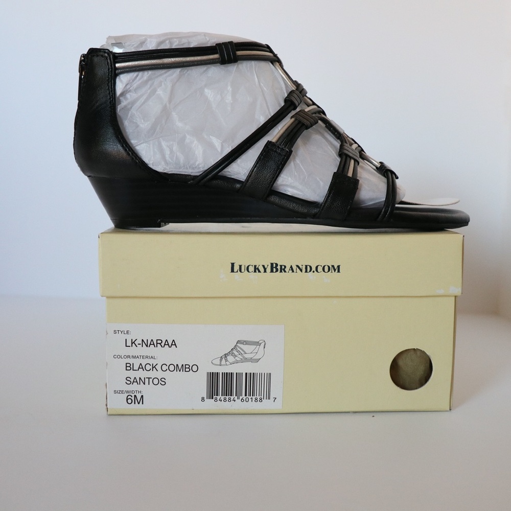 NIB Low heel cage sandals size 6M by Lucky Brand - Picture 3 of 10